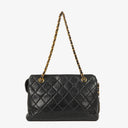 Chanel Black Quilted Lambskin Shoulder Bag