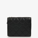 Chanel Black Lambskin Quilted Wallet