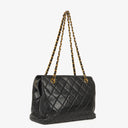 Chanel Black Quilted Lambskin Shoulder Bag