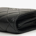 Chanel Black Lambskin Quilted Wallet