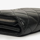 Chanel Black Lambskin Quilted Wallet