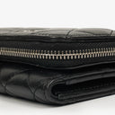 Chanel Black Lambskin Quilted Wallet