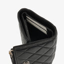 Chanel Black Lambskin Quilted Wallet
