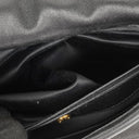 Miu Miu Black Leather Flap Shoulder Bag