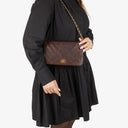 Chanel Classic Full Flap Bag Brown Quilted Lambskin 24K Gold-Plated Hardware