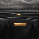 Miu Miu Black Leather Flap Shoulder Bag