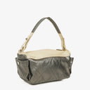 Sac hobo Paris-Biarritz argent et crème Chanel