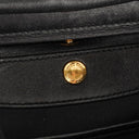 Miu Miu Black Leather Flap Shoulder Bag