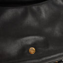 Miu Miu Black Leather Flap Shoulder Bag