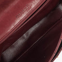 Chanel Double Stitch Red Square Lambskin Flap Bag