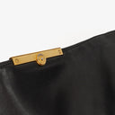 Miu Miu Black Leather Flap Shoulder Bag