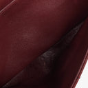 Chanel Double Stitch Red Square Lambskin Flap Bag