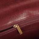 Chanel Double Stitch Red Square Lambskin Flap Bag