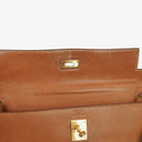 Hermes Vintage Kelly 35 Sellier In Vache Naturelle With Gold Hardware