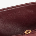 Chanel Double Stitch Red Square Lambskin Flap Bag