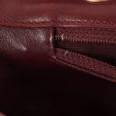 Chanel Double Stitch Red Square Lambskin Flap Bag