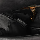Miu Miu Black Leather Flap Shoulder Bag