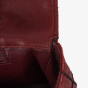 Chanel Double Stitch Red Square Lambskin Flap Bag