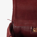 Chanel Double Stitch Red Square Lambskin Flap Bag