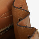 Hermes Vintage Kelly 35 Sellier In Vache Naturelle With Gold Hardware