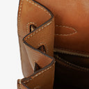 Hermes Vintage Kelly 35 Sellier In Vache Naturelle With Gold Hardware