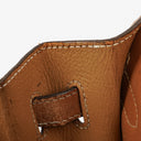 Hermes Vintage Kelly 35 Sellier In Vache Naturelle With Gold Hardware
