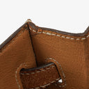 Hermes Vintage Kelly 35 Sellier In Vache Naturelle With Gold Hardware