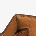Hermes Vintage Kelly 35 Sellier In Vache Naturelle With Gold Hardware