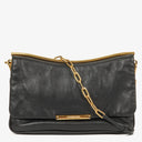 Miu Miu Black Leather Flap Shoulder Bag