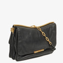 Miu Miu Black Leather Flap Shoulder Bag