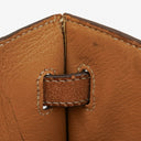 Hermes Vintage Kelly 35 Sellier In Vache Naturelle With Gold Hardware