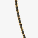 Chanel Klassische Full Flap Tasche Schwarzes Steppleder 24K Vergoldete Beschläge