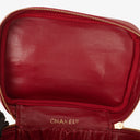Chanel Red Leather Vanity Case