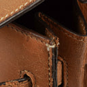 Hermes Vintage Kelly 35 Sellier In Vache Naturelle With Gold Hardware