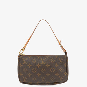 Louis Vuitton Pochette Accessoires Monogram Canvas Clutch Handbag