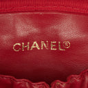 Chanel Red Leather Vanity Case