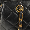 Chanel Black Quilted Lambskin Shoulder Bag