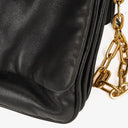 Miu Miu Black Leather Flap Shoulder Bag