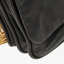 Miu Miu Black Leather Flap Shoulder Bag