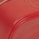 Chanel Red Leather Vanity Case