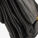 Miu Miu Black Leather Flap Shoulder Bag