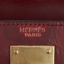 Hermès Kelly 28 Sellier Rouge H Box Calf With Gold Hardware
