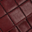 Chanel Double Stitch Red Square Lambskin Flap Bag