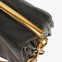 Miu Miu Black Leather Flap Shoulder Bag