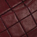 Chanel Double Stitch Red Square Lambskin Flap Bag