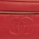 Chanel Red Leather Vanity Case