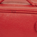 Chanel Red Leather Vanity Case
