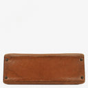 Hermes Vintage Kelly 35 Sellier In Vache Naturelle With Gold Hardware