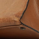 Hermes Vintage Kelly 35 Sellier In Vache Naturelle With Gold Hardware