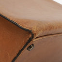 Hermes Vintage Kelly 35 Sellier In Vache Naturelle With Gold Hardware